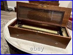 Lecoultre Freres 8 Tune Music Box, Circa 1860. Plays Great and sounds wonderful