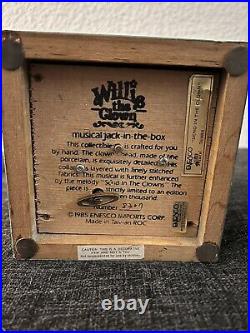 Limited Edition willie the clown Musical jack in the box