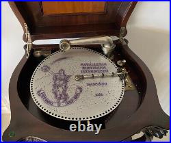 Lion's Head Style 240 Regina Reginaphone 15.5 Disk Music Box & Phonograph