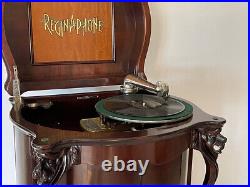 Lion's Head Style 240 Regina Reginaphone 15.5 Disk Music Box & Phonograph