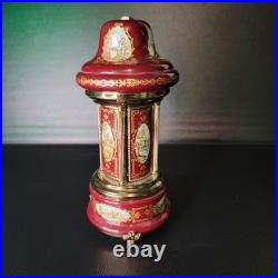 Lipstick Cigarette Holder Music Box Carousel ballerina Reuge vintage Needs Fix
