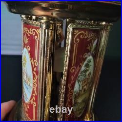Lipstick Cigarette Holder Music Box Carousel ballerina Reuge vintage Needs Fix