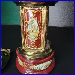 Lipstick Cigarette Holder Music Box Carousel ballerina Reuge vintage Needs Fix