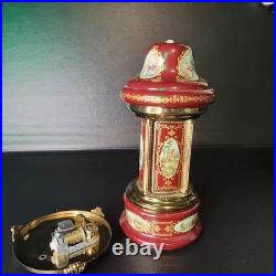 Lipstick Cigarette Holder Music Box Carousel ballerina Reuge vintage Needs Fix