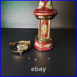 Lipstick Cigarette Holder Music Box Carousel ballerina Reuge vintage Needs Fix