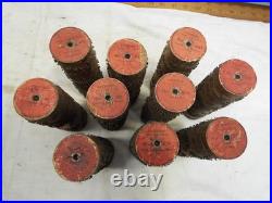 Lot 10 Antique Concert Roller Organ Music Cobs Wooden Rolls Wood Cylinder C