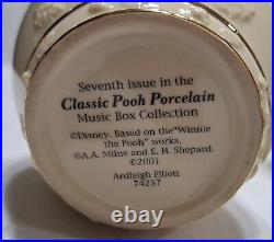 Lot/6 Classic Winnie the Pooh Bear Music Box Ardleigh Elliott Porcelain Bee Lid