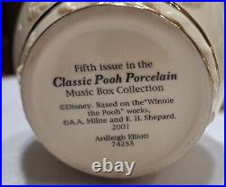 Lot/6 Classic Winnie the Pooh Bear Music Box Ardleigh Elliott Porcelain Bee Lid