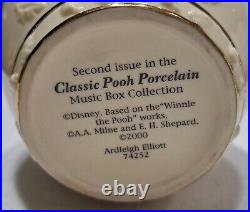 Lot/6 Classic Winnie the Pooh Bear Music Box Ardleigh Elliott Porcelain Bee Lid