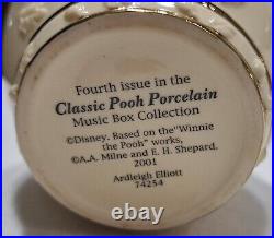 Lot/6 Classic Winnie the Pooh Bear Music Box Ardleigh Elliott Porcelain Bee Lid