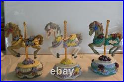 Lot Of 16 Carousel Horses Heritage Melodies Country Fair Lot Of 16 Carousel Horses Heritage Melodies Country Fair