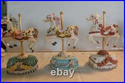 Lot Of 16 Carousel Horses Heritage Melodies Country Fair Lot Of 16 Carousel Horses Heritage Melodies Country Fair