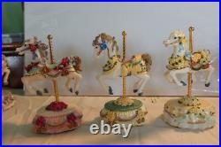 Lot Of 16 Carousel Horses Heritage Melodies Country Fair Lot Of 16 Carousel Horses Heritage Melodies Country Fair
