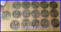 Lot Of 16 Vintage Antique Symphonion Music Box Disks 6.25 Made In Germany