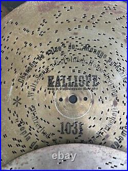 Lot Of (4) 13 1/4 Kalliope Music Box Disc Records