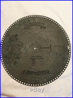 Lot Of 4 Antique Regina Polyphon 15 1/2 Inch Music Box Discs