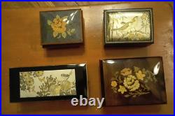 Lot Of 4 Vintage Boxes 2 Made In Italy 2 JAPAN Only 3 Plays Music