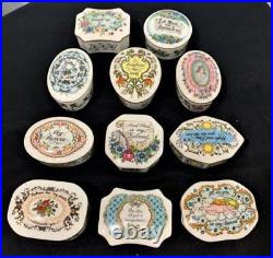 Lot of 11 Franklin Mint (1983) Songs / Melodies of Love Music Box Collection