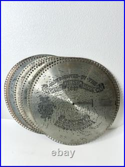 Lot of 11 Vintage 15.5 Regina Music Box Discs Late 1800s 19th Century Records Lot of 11 Vintage 15.5 Regina Music Box Discs Late 1800s 19th Century Records