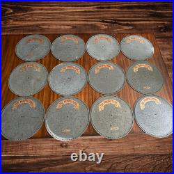 Lot of 12 Antique 15 Disc Mechanical Perfection Music Box Records Ragtime Era