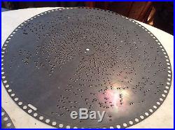 Lot of 3 Antique Regina 15 1/2 Music Box Discs No. 1189, 1357, 1637