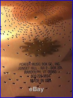 Lot of 3 Regina MUSIC BOX PORTER DISC 15 1/2 1028 Stil Night Holy Night + +