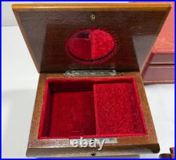 Lot of 4 Vintage Musical Jewelry Boxes All Play Music