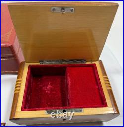 Lot of 4 Vintage Musical Jewelry Boxes All Play Music