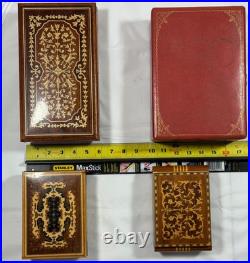 Lot of 4 Vintage Musical Jewelry Boxes All Play Music