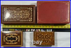 Lot of 4 Vintage Musical Jewelry Boxes All Play Music