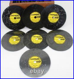 Lot of 42 Thorens Switzerland Music Box Discs Vintage Record Tunes