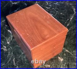 Lot of 46 Swiss Thorens Record Metal Discs Plus Wood Storage Box