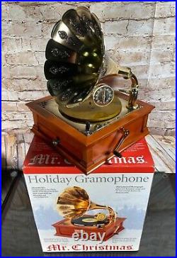 MR CHRISTMAS Holiday Gramophone Records Music Box Phonograph 24 Songs 3 Discs