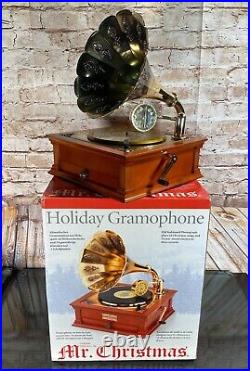 MR CHRISTMAS Holiday Gramophone Records Music Box Phonograph 24 Songs 3 Discs