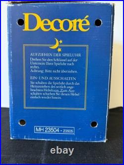 Man in the Moon with Angels Music Box Carousel from Erzgeberge