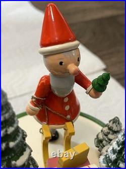 Mapsa Vintage Wooden W. Germany Swiss Movement Christmas Music Box Mozart