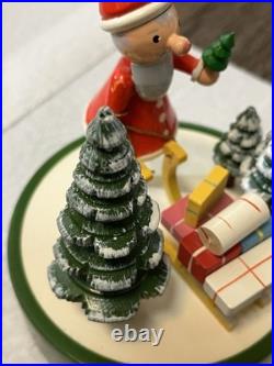 Mapsa Vintage Wooden W. Germany Swiss Movement Christmas Music Box Mozart