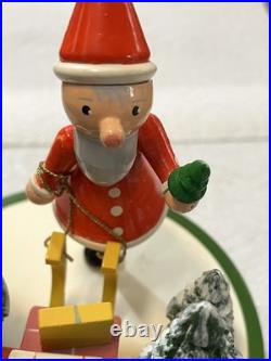 Mapsa Vintage Wooden W. Germany Swiss Movement Christmas Music Box Mozart