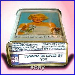 Marilyn Monroe Music Box Rare Some Like It Hot Hollywood Movie Memorabilia