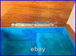 Marquetry Vintage ReugeSwiss Music Jewelry Box Plays Dr Zhivago Sorrento Italy