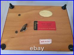 Marquetry Vintage ReugeSwiss Music Jewelry Box Plays Dr Zhivago Sorrento Italy
