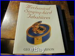 Mechanical Singing-Bird Tabatieres by Geoffrey T. Mayson (2001) Singing bird box