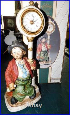 Melody in Motion CLOCKPOST WILLIE Hobo Waco with Clock in Original Box WORKS