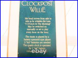 Melody in Motion CLOCKPOST WILLIE Hobo Waco with Clock in Original Box WORKS