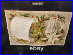 Mermod Freres Antique Cylinder Music Box 1800s 10 Airs With Nice Wood Inlay
