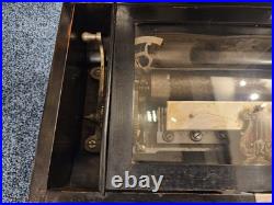 Mermod Freres Antique Cylinder Music Box 1800s 10 Airs With Nice Wood Inlay