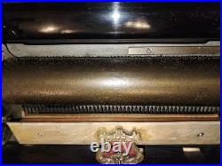 Mermod Freres Antique Cylinder Music Box 1800s 10 Airs With Nice Wood Inlay