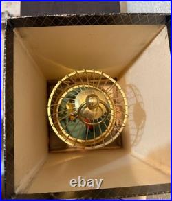 Mid-Century German Singing Bird Automaton Brass Cage Two Birds Working BOX