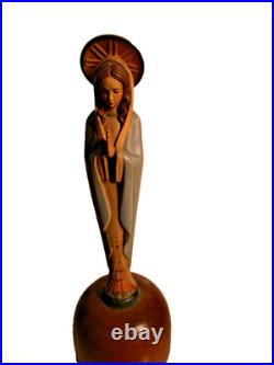 Mid Century Reuge Virgin Mary Music Box Swiss Ave Maria Schubert Catholic Decor