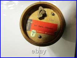 Mid Century Reuge Virgin Mary Music Box Swiss Ave Maria Schubert Catholic Decor